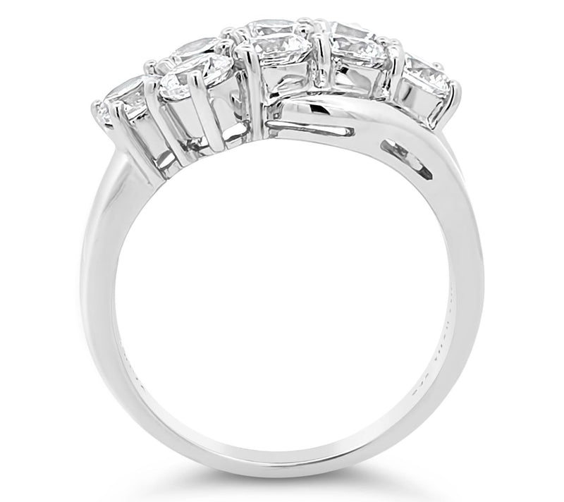 Ariva Sterling Silver Diamonique Malibu Ring — View 3