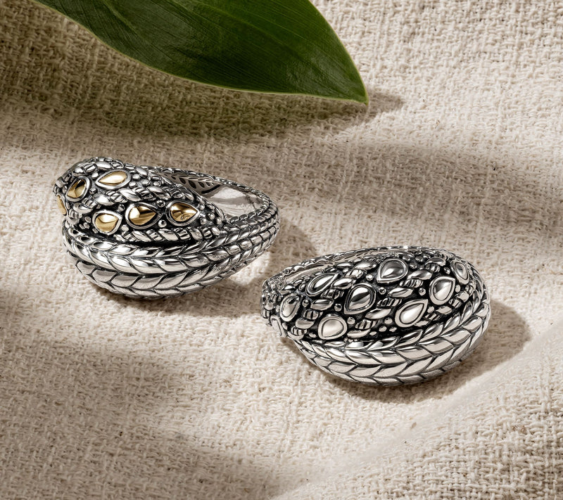 JAI Sterling Silver Sukhothai & Basketweave Twist Ring — View 3