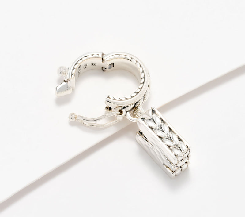 JAI Sterling Silver Initial Charm Enhancer, 2.9g — View 3