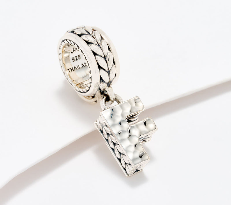 JAI Sterling Silver Initial Charm Enhancer, 2.9g — View 37