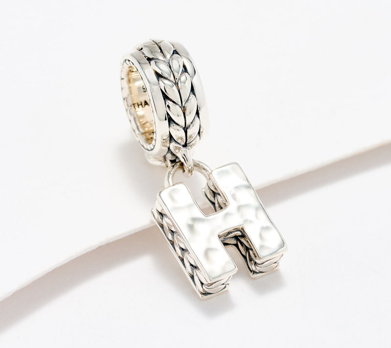 JAI Sterling Silver Initial Charm Enhancer, 2.9g — View 39