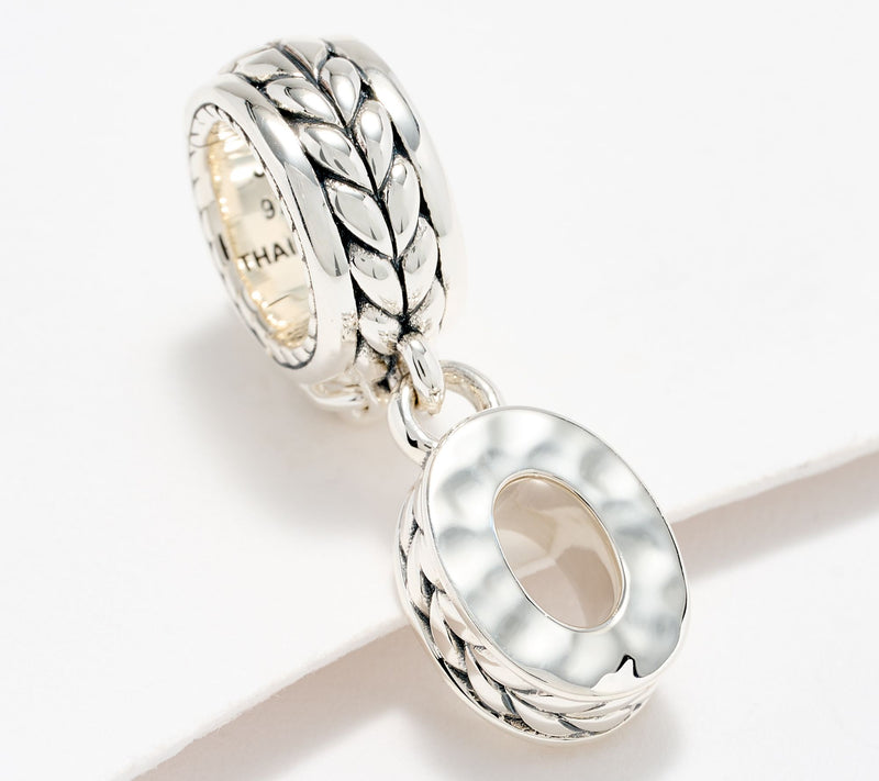 JAI Sterling Silver Initial Charm Enhancer, 2.9g — View 46