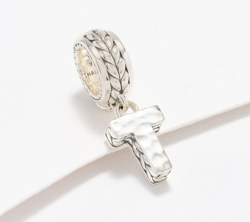 JAI Sterling Silver Initial Charm Enhancer, 2.9g — View 51
