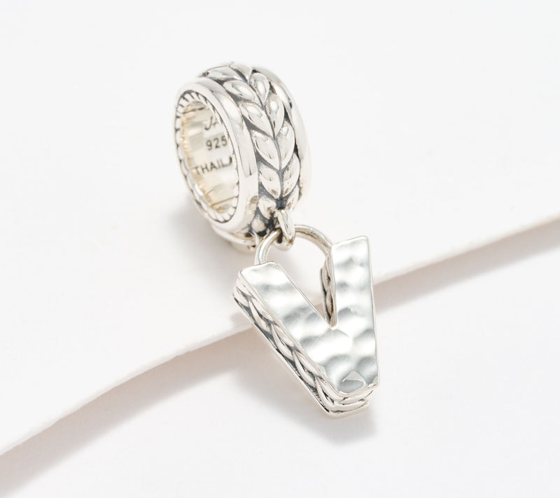 JAI Sterling Silver Initial Charm Enhancer, 2.9g — View 53