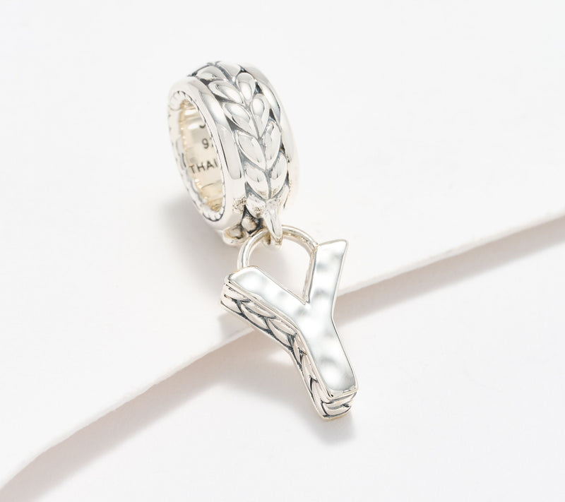JAI Sterling Silver Initial Charm Enhancer, 2.9g — View 56