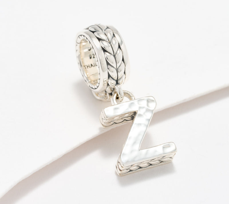 JAI Sterling Silver Initial Charm Enhancer, 2.9g — View 57