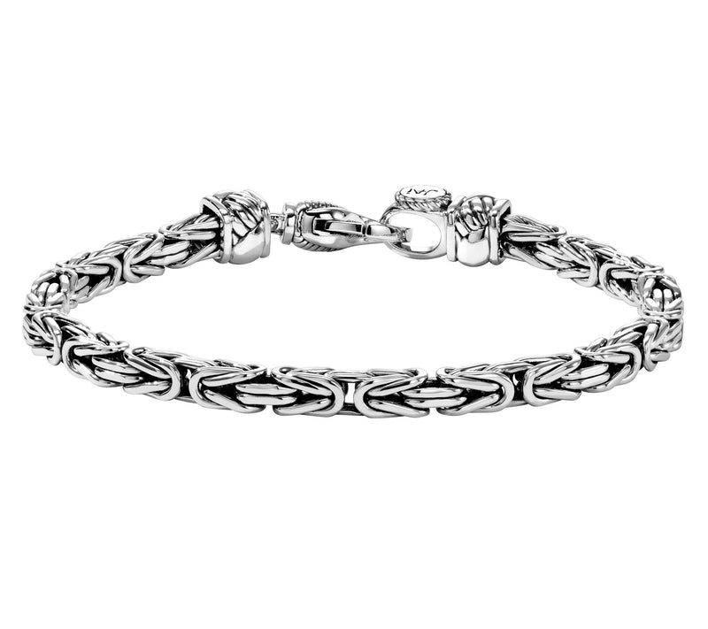 JAI Sterling Silver 5.1mm Byzantine Bracelet — Main view