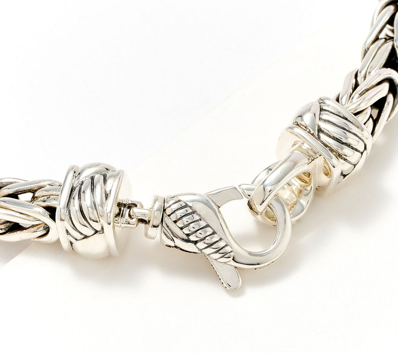 JAI Sterling Silver 5.1mm Byzantine Bracelet — View 4