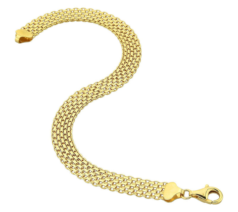 Silver Style  7mm Solid Bismarck Chain Bracelet, Sterling — View 8