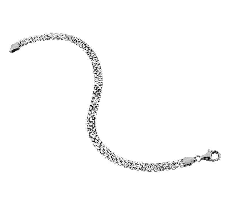 Silver Style 5mm Solid Bismark Chain Bracelet, Sterling — Main view