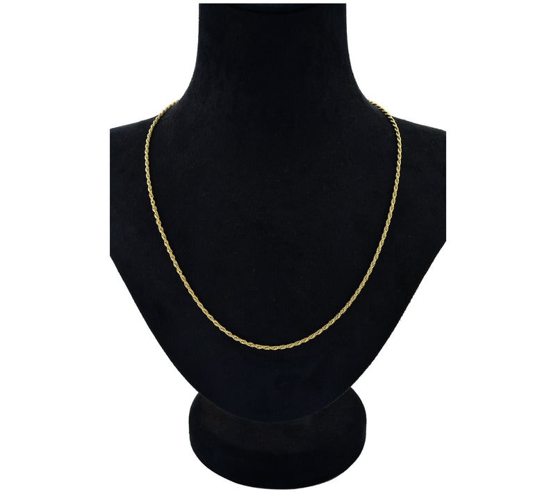 Silver Style 2mm Solid Rope Chain Necklace, Sterling — View 6