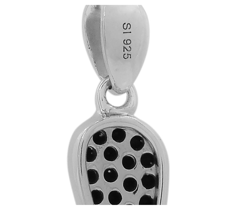 Affinity Gems Black Spinel Cross Pendant, Sterling — View 5