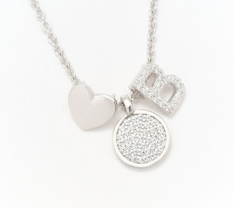 Diamonique x Kathy Levine Sentimental Necklace, Sterling Silver — View 33