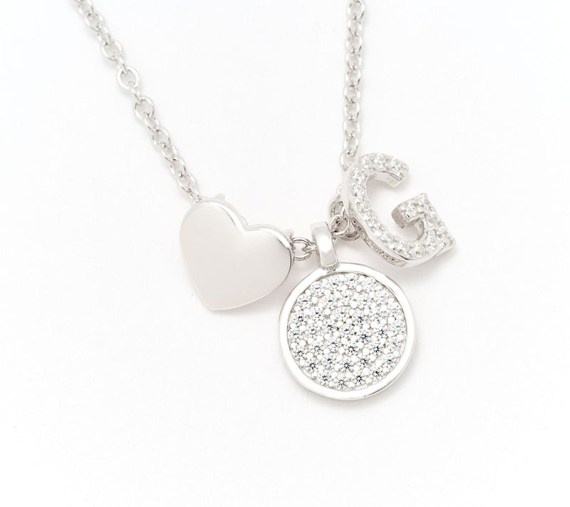 Diamonique x Kathy Levine Sentimental Necklace, Sterling Silver — View 38