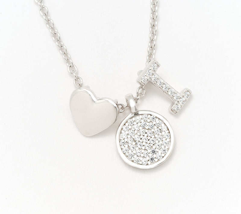 Diamonique x Kathy Levine Sentimental Necklace, Sterling Silver — View 40