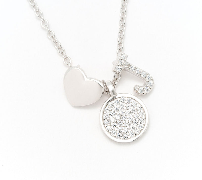 Diamonique x Kathy Levine Sentimental Necklace, Sterling Silver — View 41