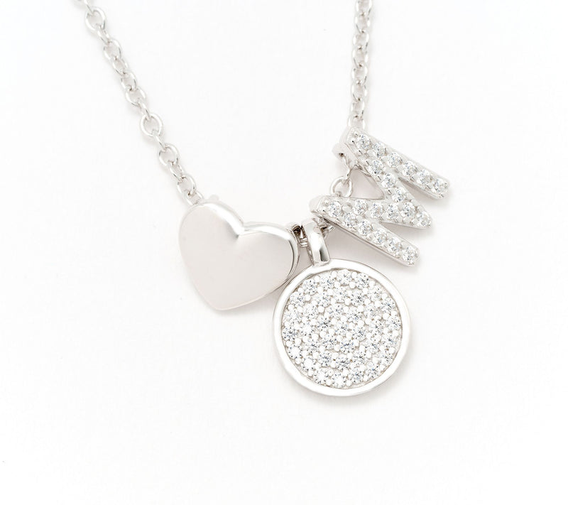 Diamonique x Kathy Levine Sentimental Necklace, Sterling Silver — View 44