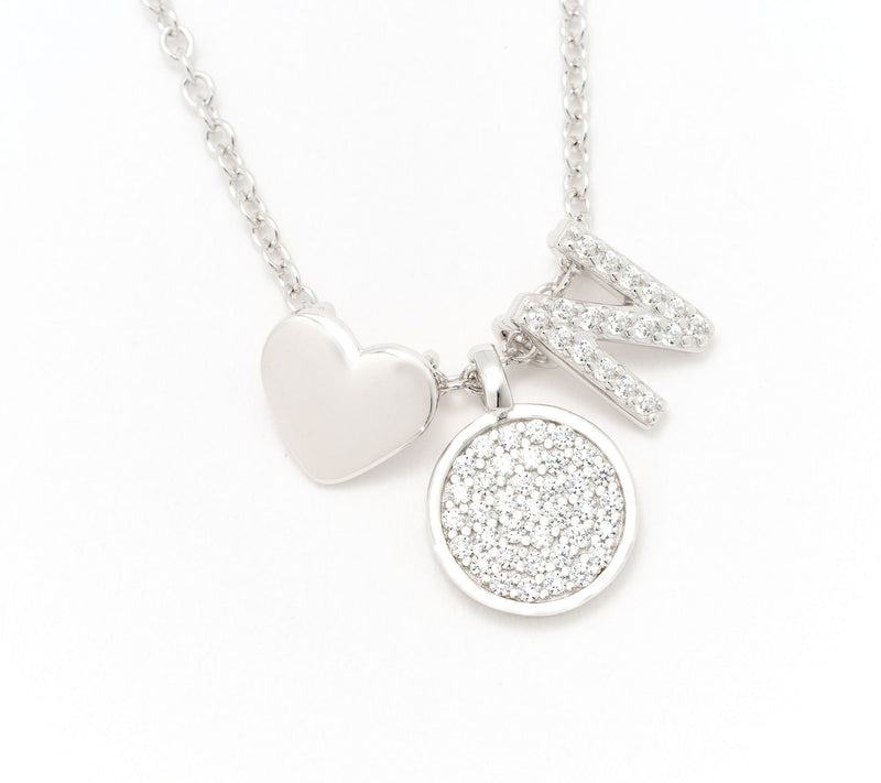 Diamonique x Kathy Levine Sentimental Necklace, Sterling Silver — View 45