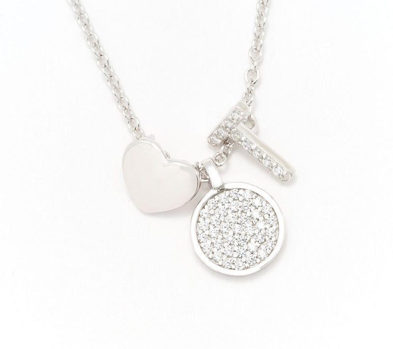 Diamonique x Kathy Levine Sentimental Necklace, Sterling Silver — View 51