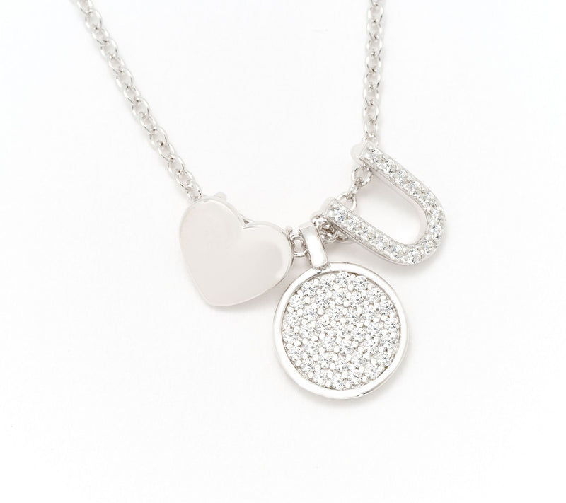 Diamonique x Kathy Levine Sentimental Necklace, Sterling Silver — View 52