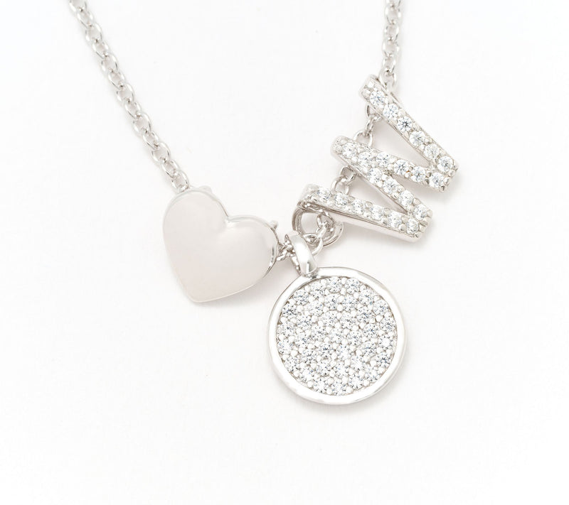 Diamonique x Kathy Levine Sentimental Necklace, Sterling Silver — View 54