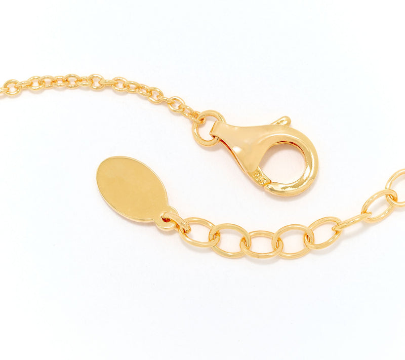 Diamonique x Kathy Levine Sentimental Necklace, 14K Gold Plated — View 3