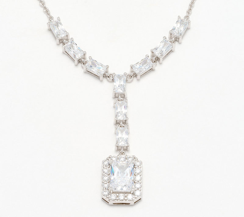 Diamonique x Kathy Levine Luminosa Necklace, Sterling Silver — Main view