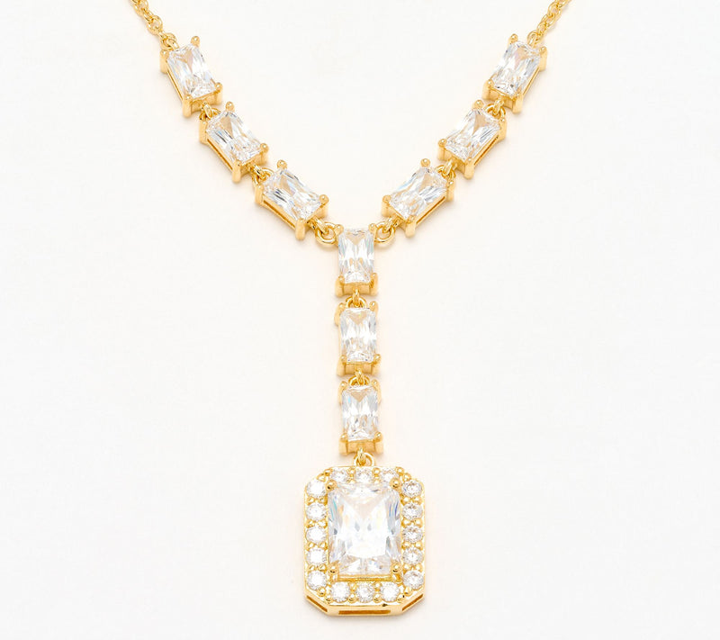 Diamonique x Kathy Levine Luminosa Necklace, Sterling Silver — View 9