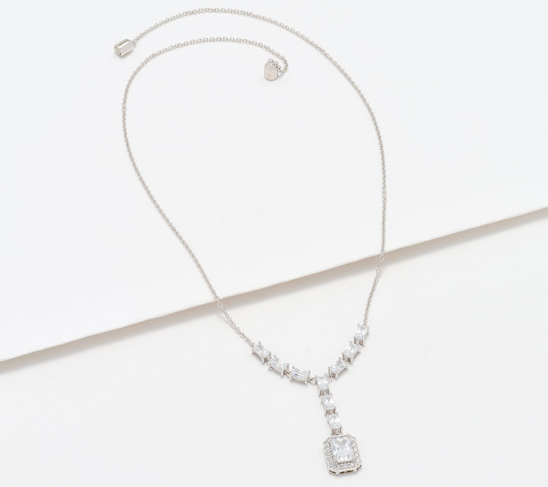 Diamonique x Kathy Levine Luminosa Necklace, Sterling Silver — View 2