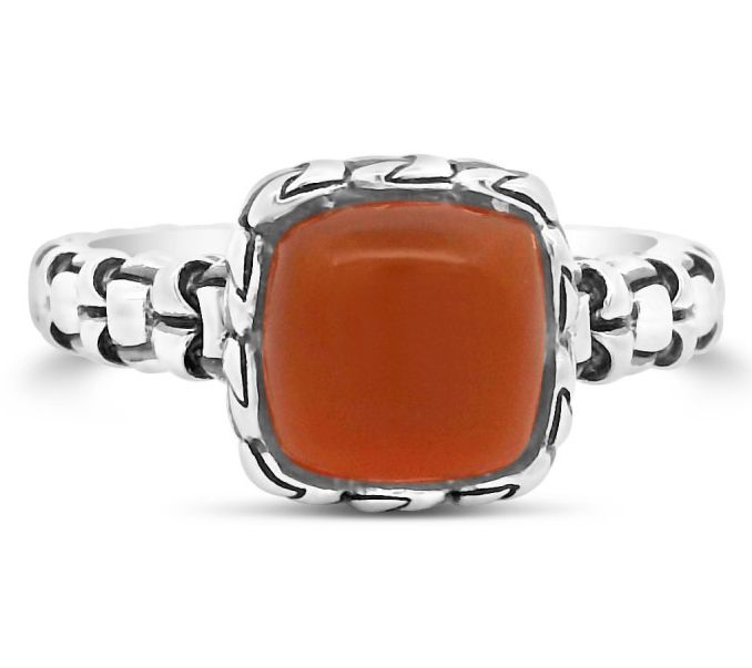 Tiffany Kay Studio Sterling Purl Knit CarnelianRing — Main view