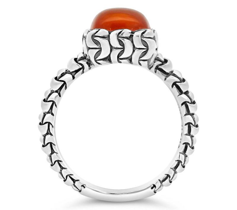 Tiffany Kay Studio Sterling Purl Knit CarnelianRing — View 2