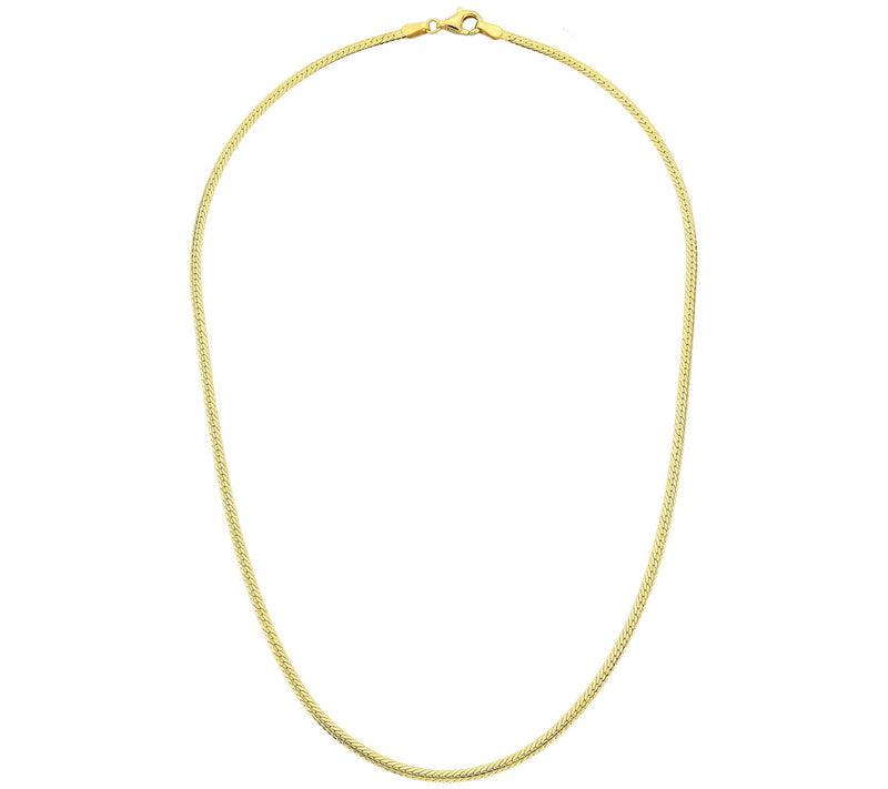 Silver Style Solid Cuban Link Chain Necklace, Sterling — View 6