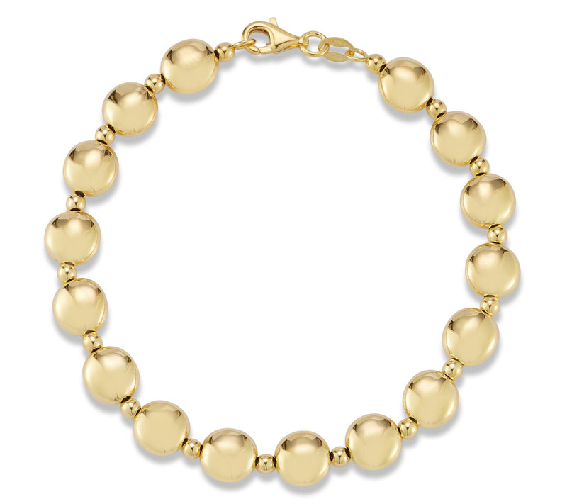 Italian Gold Bold Disc Bracelet, 14K — Main view