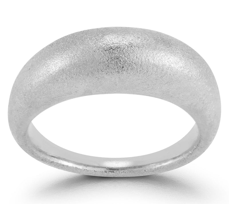 Sterlina Silver Satin Dome Ring, Sterling — Main view