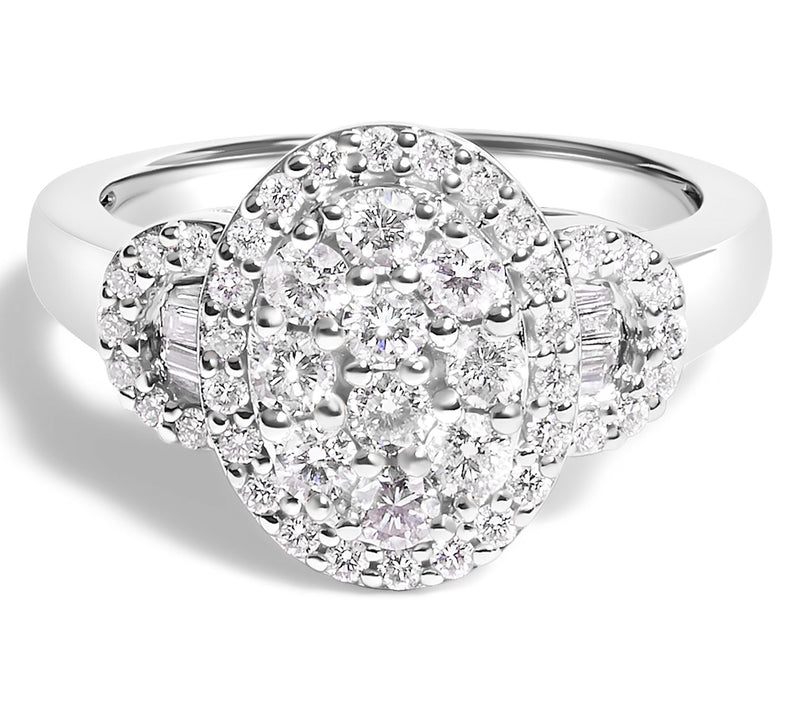 Haus of Brilliance 1.00 cttw Diamond Ring, 10KWhite Gold — Main view