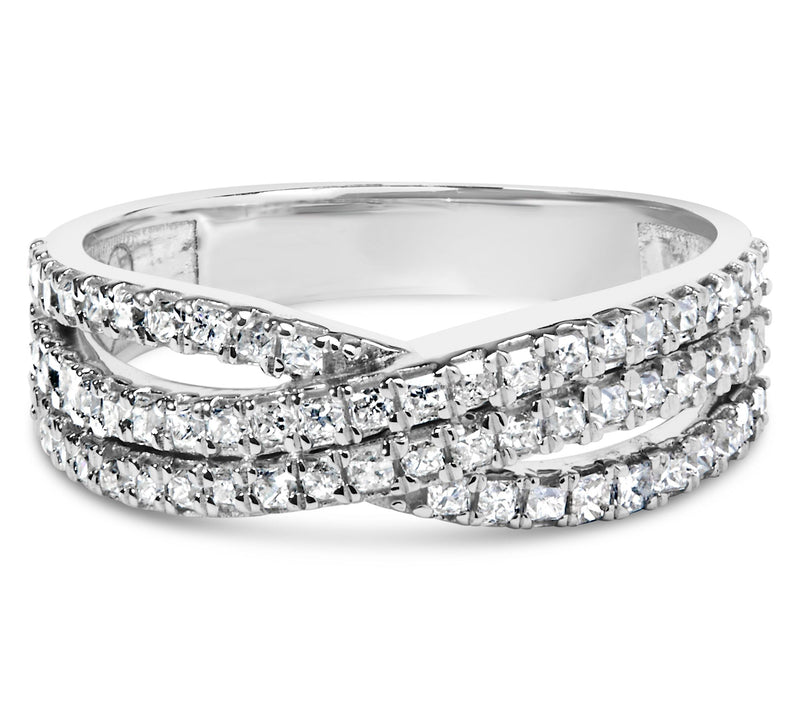 Haus of Brilliance 0.75 cttw Diamond Split Shank Ring, 10K — Main view