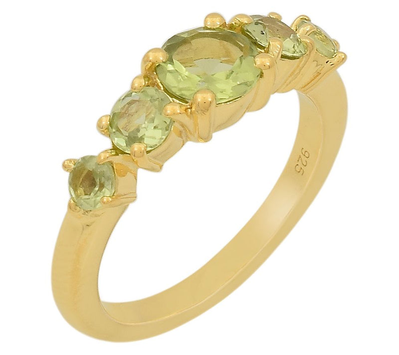 Affinity Gems 5-Stone Gemstone Ring, 14K Gold Plated — View 15