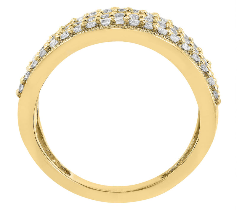 Effy 1.45 cttw Diamond Multi-Row Ring, 14K Gold — View 2