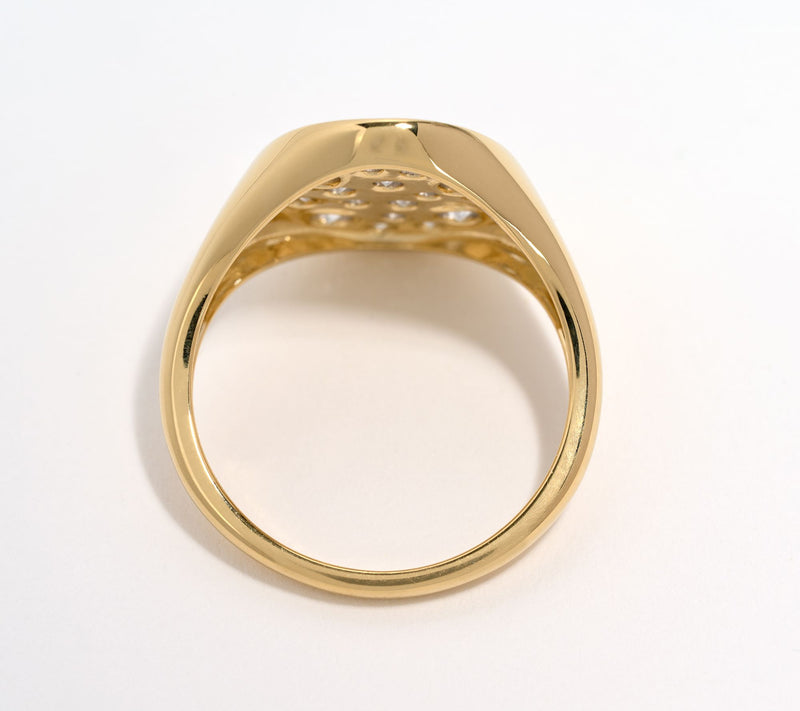 JEN by Jennifer Miller Lab Grown Diamond Pave Ring, Sterling — View 5