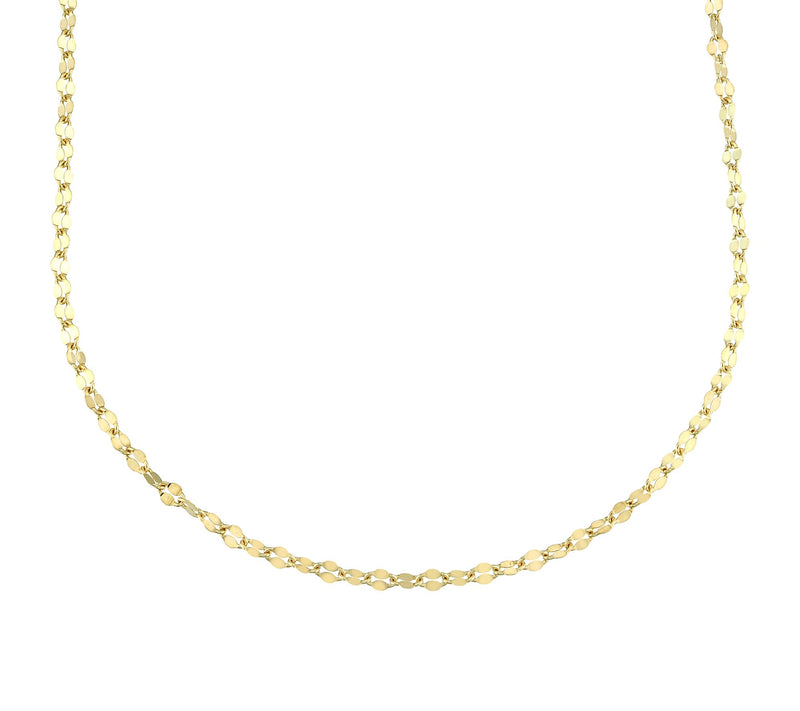 Silver Style 2.7mm Solid Mirror Link Chain Necklace, Sterling — View 3