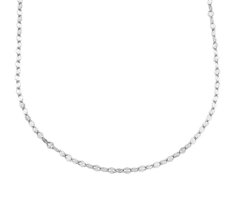 Silver Style 2.7mm Solid Mirror Link Chain Necklace, Sterling — Main view