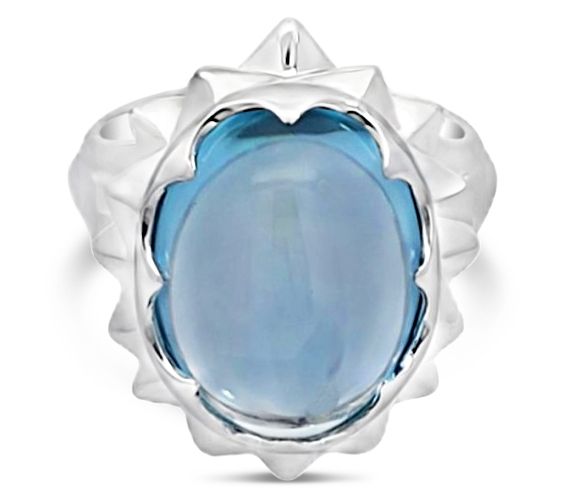 Margo Manhattan Sterling Silver Blue Topaz DoraRing — Main view