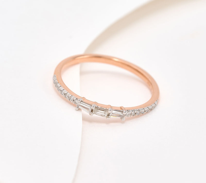 Accents by Affinity Triple Baguette 0.15 cttw Ring, Sterling Silver — View 7