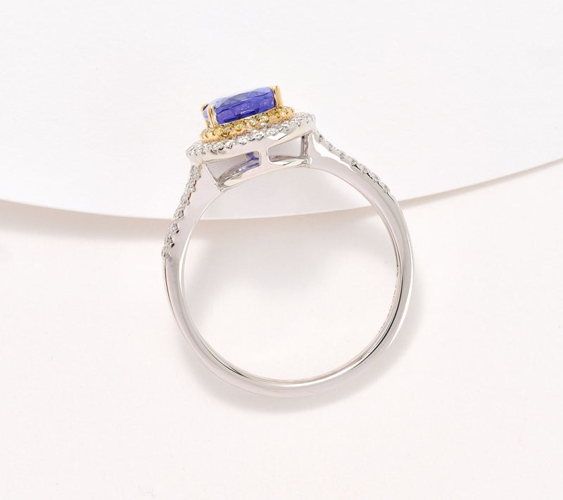 Pure Tanzanite by Jeff Moseley 1.5ct Oval Tanzanite Ring, 18K Gold — View 3