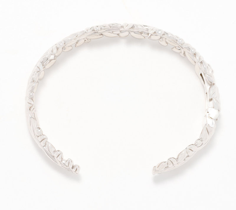Christian James by Scott Grimes Sterling Silver Legacy Peace Hinged Cuff — View 2