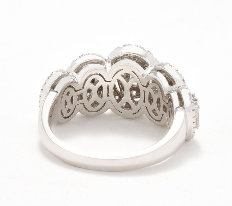 Affinity Diamonds Baguette & Round 1.00 cttw Ring, 14K Gold — View 4