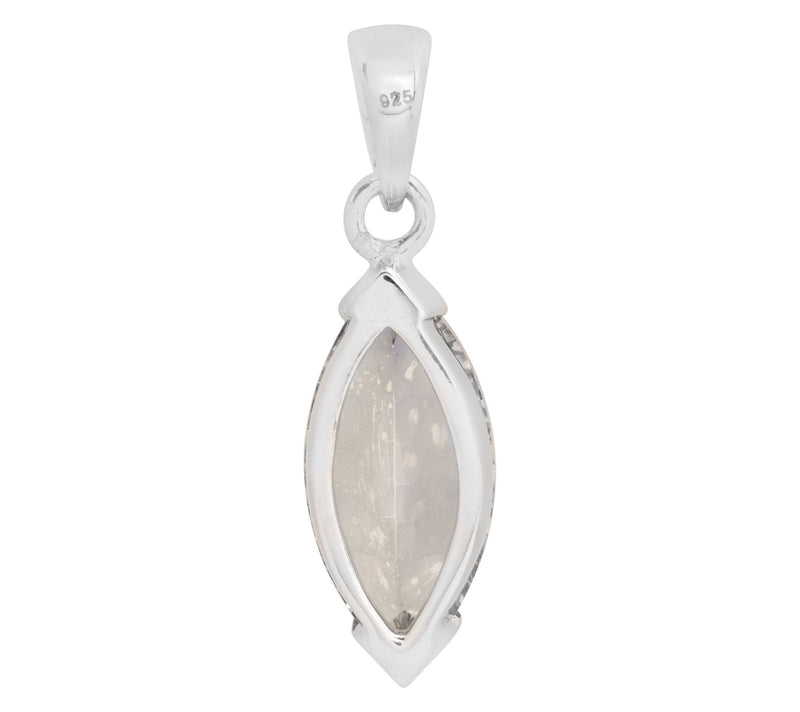 Affinity Gems Black Coated Quartz Pendant, Sterling Silver — View 3