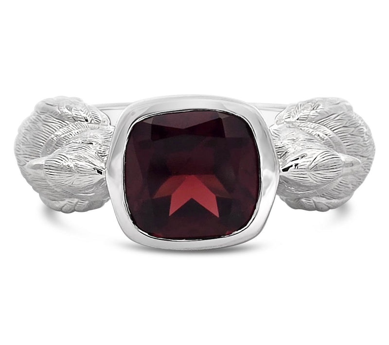 Goddaughters Sterling Silver Garnet Cardinal Ring — Main view