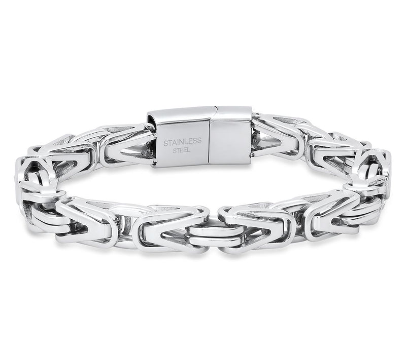 Steel By Design Men's Byzantine Chain Bracelet — Main view