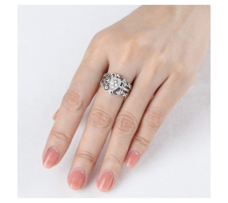 Goddaughters Sterling Silver Love Knot CulturedPearl Ring — View 4